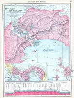 Isthmus of Panama, World Atlas 1913